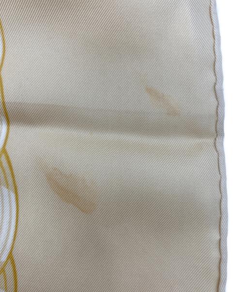 HERMES（エルメス）HERMES (エルメス) Couvee d'Hermes シルクスカーフ ベージュの古着・服飾アイテム