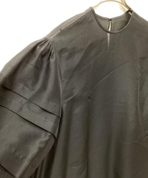 DOMELLE（ドメル）DOMELLE (ドメル) ORGANDIE DRESS / シアーワンピース ブラック サイズ:3 未使用品の古着・服飾アイテム