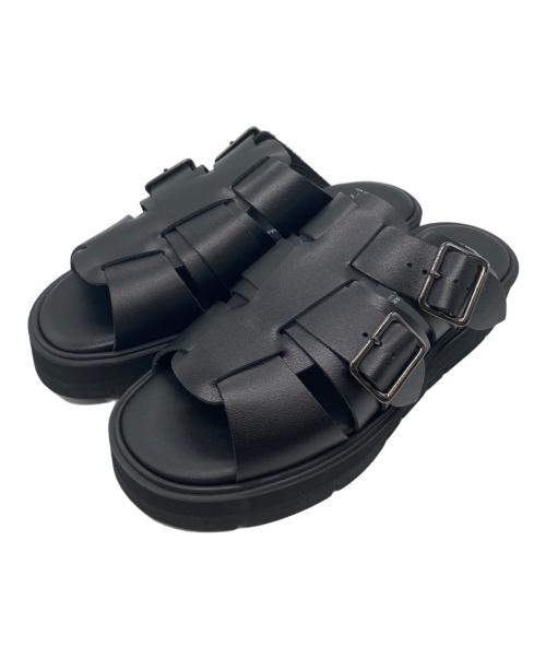 toshinosuke takegahara（トシノスケ タケガハラ）toshinosuke takegahara (トシノスケ タケガハラ) ストラップサンダル ブラック サイズ:採寸参照の古着・服飾アイテム