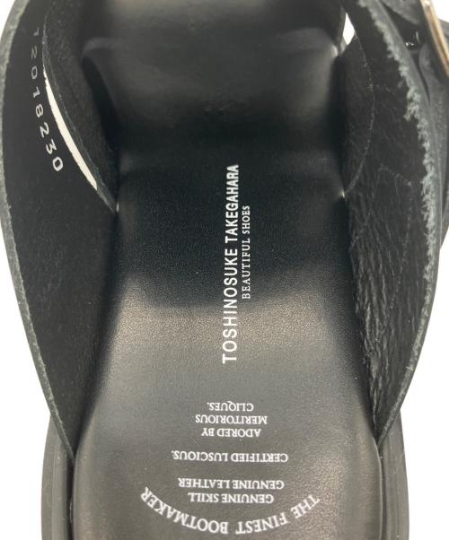 toshinosuke takegahara（トシノスケ タケガハラ）toshinosuke takegahara (トシノスケ タケガハラ) ストラップサンダル ブラック サイズ:採寸参照の古着・服飾アイテム