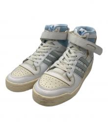 adidas（アディダス）の古着「Forum OG 84 ハイカットスニーカー」｜ベージュ×ブルー