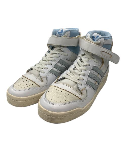 adidas（アディダス）adidas (アディダス) Forum OG 84 ハイカットスニーカー ベージュ×ブルー サイズ:27.5㎝の古着・服飾アイテム