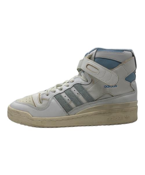 adidas（アディダス）adidas (アディダス) Forum OG 84 ハイカットスニーカー ベージュ×ブルー サイズ:27.5㎝の古着・服飾アイテム