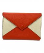 Larcobalenoラルコバレーノ）の古着「カードケース」｜ベージュ×オレンジ