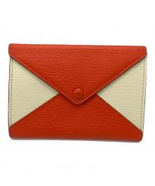 Larcobaleno（ラルコバレーノ）の古着「カードケース」｜ベージュ×オレンジ