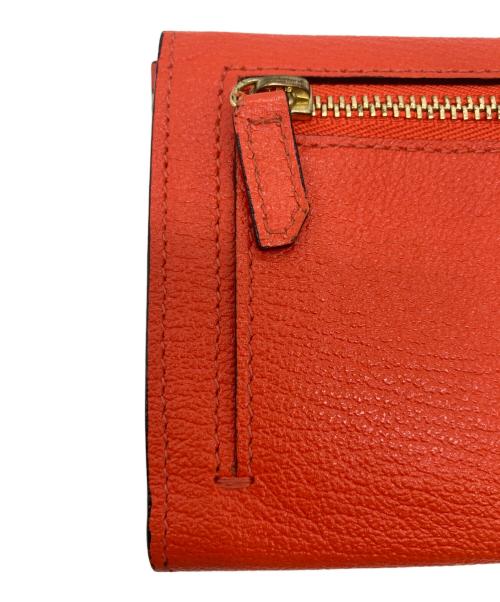 Larcobaleno（ラルコバレーノ）Larcobaleno (ラルコバレーノ) カードケース ベージュ×オレンジの古着・服飾アイテム