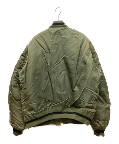 Schott（ショット）Schott (ショット) stussy (ステューシー) フライトジャケット カーキ サイズ:Lの古着・服飾アイテム