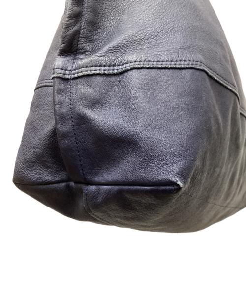 REN（レン）REN (レン) レザートートバッグ ネイビーの古着・服飾アイテム