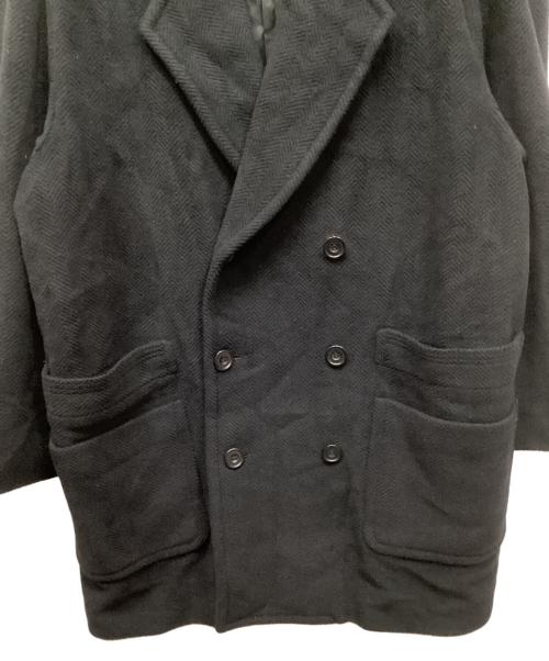 Christian Dior MONSIEUR（クリスチャンディオールムッシュ）Christian Dior MONSIEUR (クリスチャンディオールムッシュ) アンゴラブレンドダブルコート ブラック サイズ:Mの古着・服飾アイテム