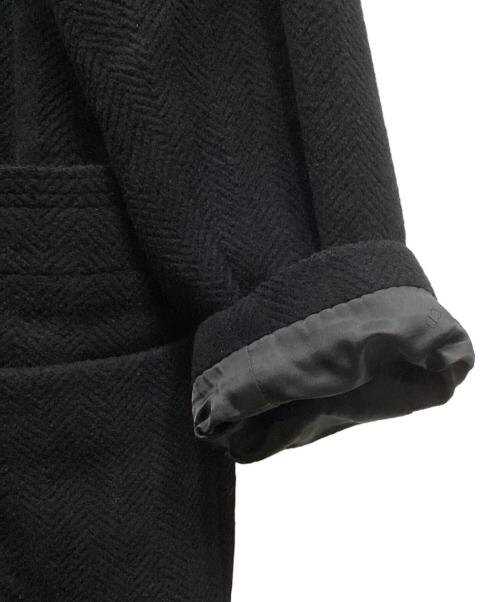 Christian Dior MONSIEUR（クリスチャンディオールムッシュ）Christian Dior MONSIEUR (クリスチャンディオールムッシュ) アンゴラブレンドダブルコート ブラック サイズ:Mの古着・服飾アイテム