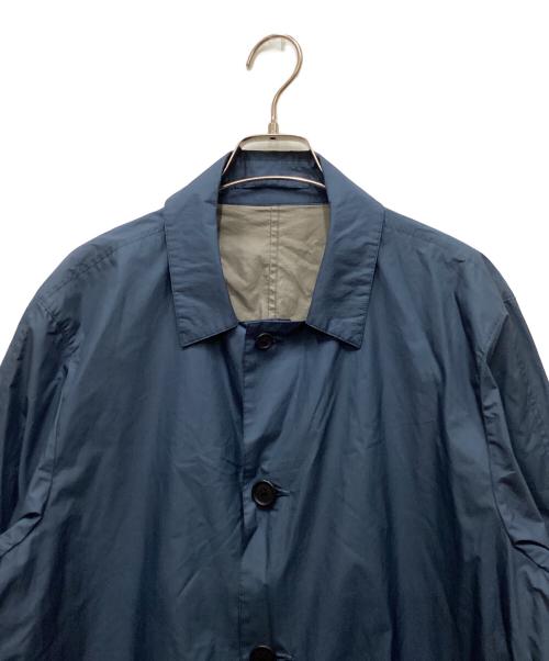 MARGARET HOWELL（マーガレットハウエル）MARGARET HOWELL (マーガレットハウエル) ナイロンステンカラーコート ブルー サイズ:XLの古着・服飾アイテム
