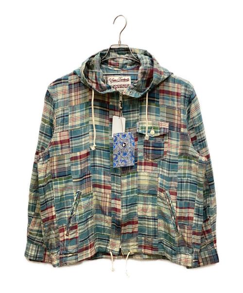 VAN（ヴァン）VAN (ヴァン) パッチワーク マリンパーカー ブルー サイズ:LLの古着・服飾アイテム