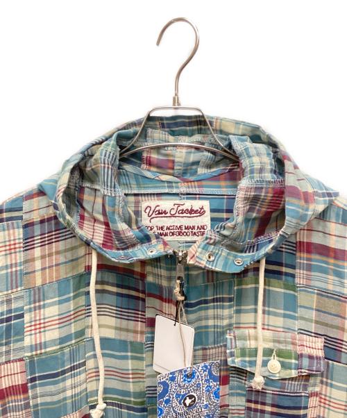 VAN（ヴァン）VAN (ヴァン) パッチワーク マリンパーカー ブルー サイズ:LLの古着・服飾アイテム