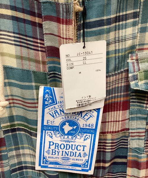 VAN（ヴァン）VAN (ヴァン) パッチワーク マリンパーカー ブルー サイズ:LLの古着・服飾アイテム