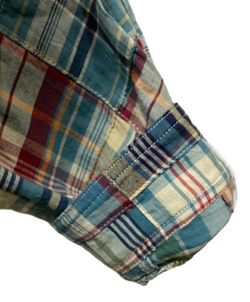 VAN（ヴァン）VAN (ヴァン) パッチワーク マリンパーカー ブルー サイズ:LLの古着・服飾アイテム