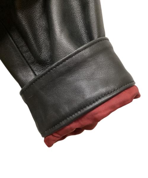 Capri（カプリ）Capri (カプリ) ラムレザーシングルライダースジャケット ブラック サイズ:48の古着・服飾アイテム