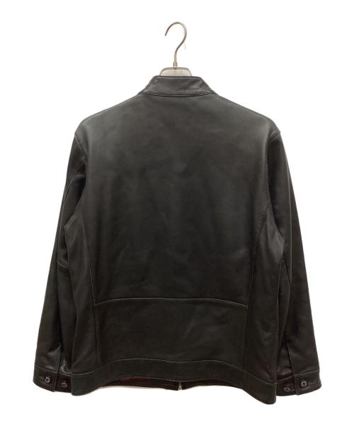 Capri（カプリ）Capri (カプリ) ラムレザーシングルライダースジャケット ブラック サイズ:48の古着・服飾アイテム