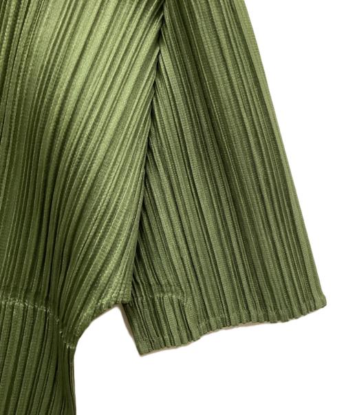 PLEATS PLEASE（プリーツプリーズ）PLEATS PLEASE (プリーツプリーズ) プリーツカットソー グリーン サイズ:3の古着・服飾アイテム