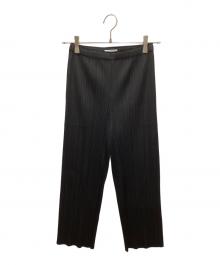 PLEATS PLEASE（プリーツプリーズ）の古着「プリーツパンツ」｜ブラック