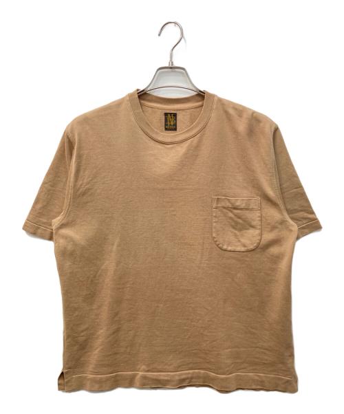 BATONER（バトナ―）BATONER (バトナ―) クルーポケットTシャツ ブラウン サイズ:2の古着・服飾アイテム