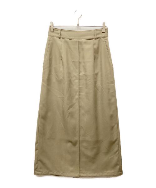 crewre（クルー）crewre (クルー) バックタックナロースカート ベージュ サイズ:3の古着・服飾アイテム
