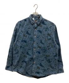 Eddie Bauer（エディーバウアー）の古着「総柄シャツ」｜ブルー