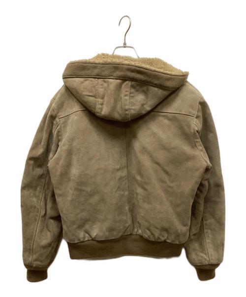 Schott（ショット）Schott (ショット) 80'sスウェードフーディージャケット ブラウン サイズ:40の古着・服飾アイテム