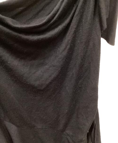 VAQUERA（ヴァケラ）vaquera (ヴァケラ) アシンメトリーリボンワンショルダーワンピース ブラック サイズ:Mの古着・服飾アイテム