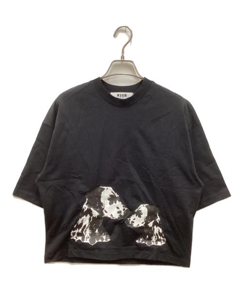 MSGM（エムエスジーエム）MSGM (エムエスジーエム) ダルメシアンプリントT ブラック サイズ:Sの古着・服飾アイテム