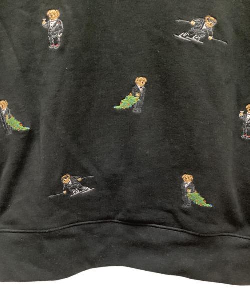 POLO RALPH LAUREN（ポロ・ラルフローレン）POLO RALPH LAUREN (ポロ・ラルフローレン) ポロベア刺繍フーディー ブラック サイズ:Sの古着・服飾アイテム