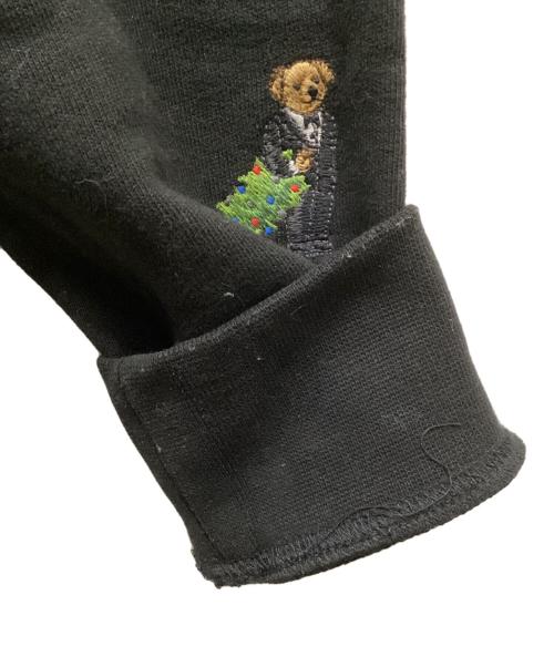 POLO RALPH LAUREN（ポロ・ラルフローレン）POLO RALPH LAUREN (ポロ・ラルフローレン) ポロベア刺繍フーディー ブラック サイズ:Sの古着・服飾アイテム
