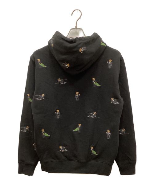 POLO RALPH LAUREN（ポロ・ラルフローレン）POLO RALPH LAUREN (ポロ・ラルフローレン) ポロベア刺繍フーディー ブラック サイズ:Sの古着・服飾アイテム