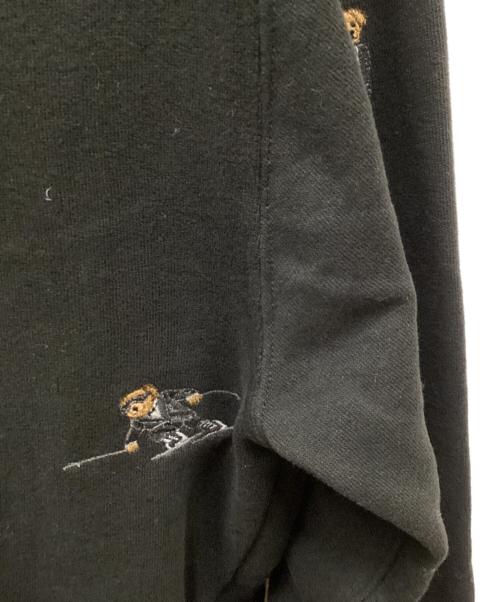 POLO RALPH LAUREN（ポロ・ラルフローレン）POLO RALPH LAUREN (ポロ・ラルフローレン) ポロベア刺繍フーディー ブラック サイズ:Sの古着・服飾アイテム