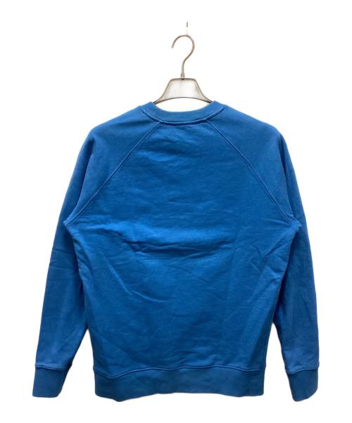 maison kitsune（メゾンキツネ）MAISON KITSUNE (メゾンキツネ) パレロワイヤルスウェットシャツ ブルー サイズ:Mの古着・服飾アイテム
