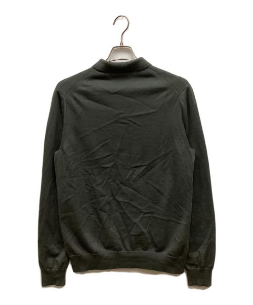 FRED PERRY（フレッドペリー）FRED PERRY (フレッドペリー) ニットポロシャツ カーキ サイズ:Mの古着・服飾アイテム