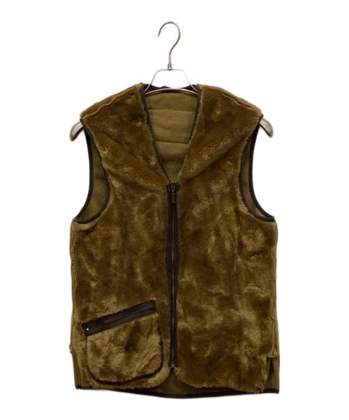 Barbour（バブアー）Barbour (バブアー) Warm Pile Waistcoat Zip-In Liner ベスト ブラウン サイズ:36の古着・服飾アイテム