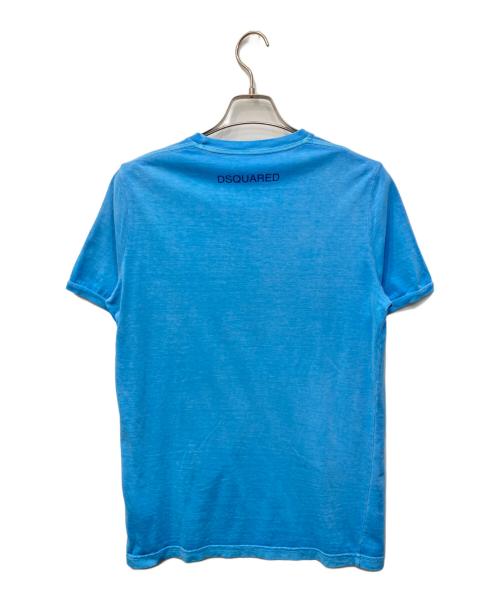 DSQUARED2（ディースクエアード）DSQUARED2 (ディースクエアード) ガーメントダイプリント半袖Tシャツ スカイブルー サイズ:記載なし(実寸参照)の古着・服飾アイテム