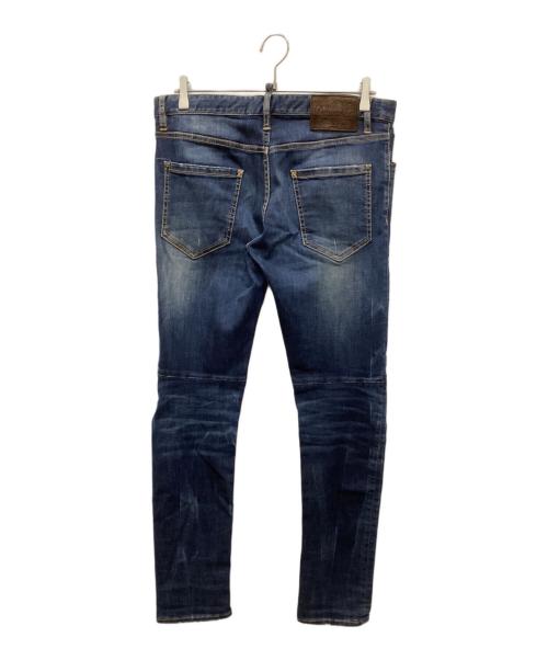 DSQUARED2（ディースクエアード）DSQUARED2 (ディースクエアード) ダメージ加工デニムパンツ インディゴ サイズ:46の古着・服飾アイテム
