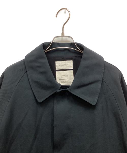 MARKAWARE（マーカウェア）MARKAWARE (マーカウェア) ORGANIC WOOL SURVIVAL CLOTH RAGLAN SLEEVES MINIMALIST COAT グリーン サイズ:2の古着・服飾アイテム