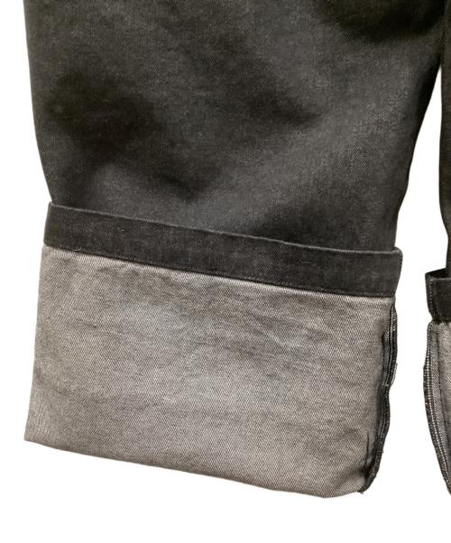 GIDEAL（ジディール）GIDEAL (ジディール) ワイドデニムイージームパンツ ブラック サイズ:02の古着・服飾アイテム