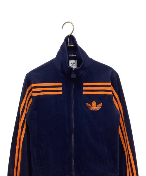 adidas（アディダス）adidas (アディダス) 復刻/70S VELOUR TRACKTOP ネイビー サイズ:Sの古着・服飾アイテム