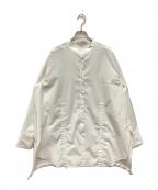 UN3D.アンスリード）の古着「ヘムギャザーシャツ」｜ホワイト