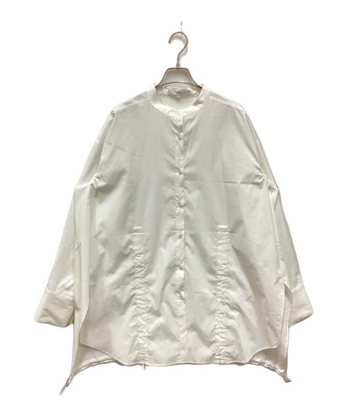 UN3D.（アンスリード）UN3D. (アンスリード) ヘムギャザーシャツ ホワイト サイズ:Fの古着・服飾アイテム