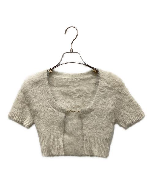 jacquemus（ジャックムス）jacquemus (ジャックムス) SSシャギーカーディガン アイボリー サイズ:34の古着・服飾アイテム