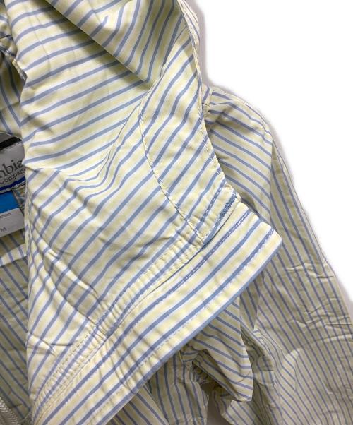 Columbia（コロンビア）Columbia (コロンビア) ヘイゼンウィメンズパターンドジャケット ブルー×イエロー サイズ:Mの古着・服飾アイテム