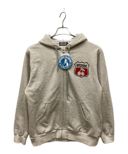 Hysteric Glamour（ヒステリックグラマー）Hysteric Glamour (ヒステリックグラマー) HYSTERIC CHERRY /チェリーパーカー グレー サイズ:Lの古着・服飾アイテム