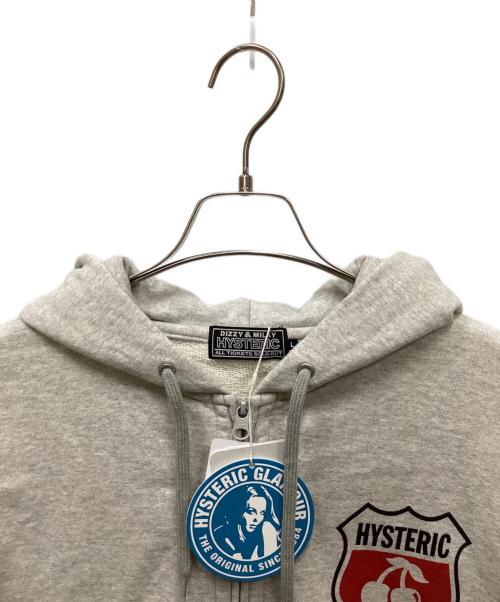 Hysteric Glamour（ヒステリックグラマー）Hysteric Glamour (ヒステリックグラマー) HYSTERIC CHERRY /チェリーパーカー グレー サイズ:Lの古着・服飾アイテム