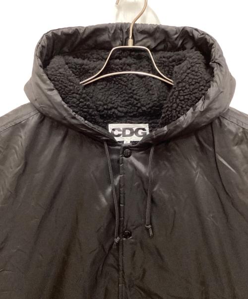 CDG（シーディージー）CDG (シーディージー) ボアオーバーコート ブラック サイズ:XLの古着・服飾アイテム