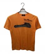 CABANE de ZUCCaカバンドズッカ）の古着「プリントTシャツ」｜オレンジ