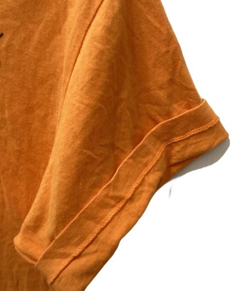 CABANE de ZUCCa（カバンドズッカ）CABANE de ZUCCa (カバンドズッカ) プリントTシャツ オレンジ サイズ:Mの古着・服飾アイテム
